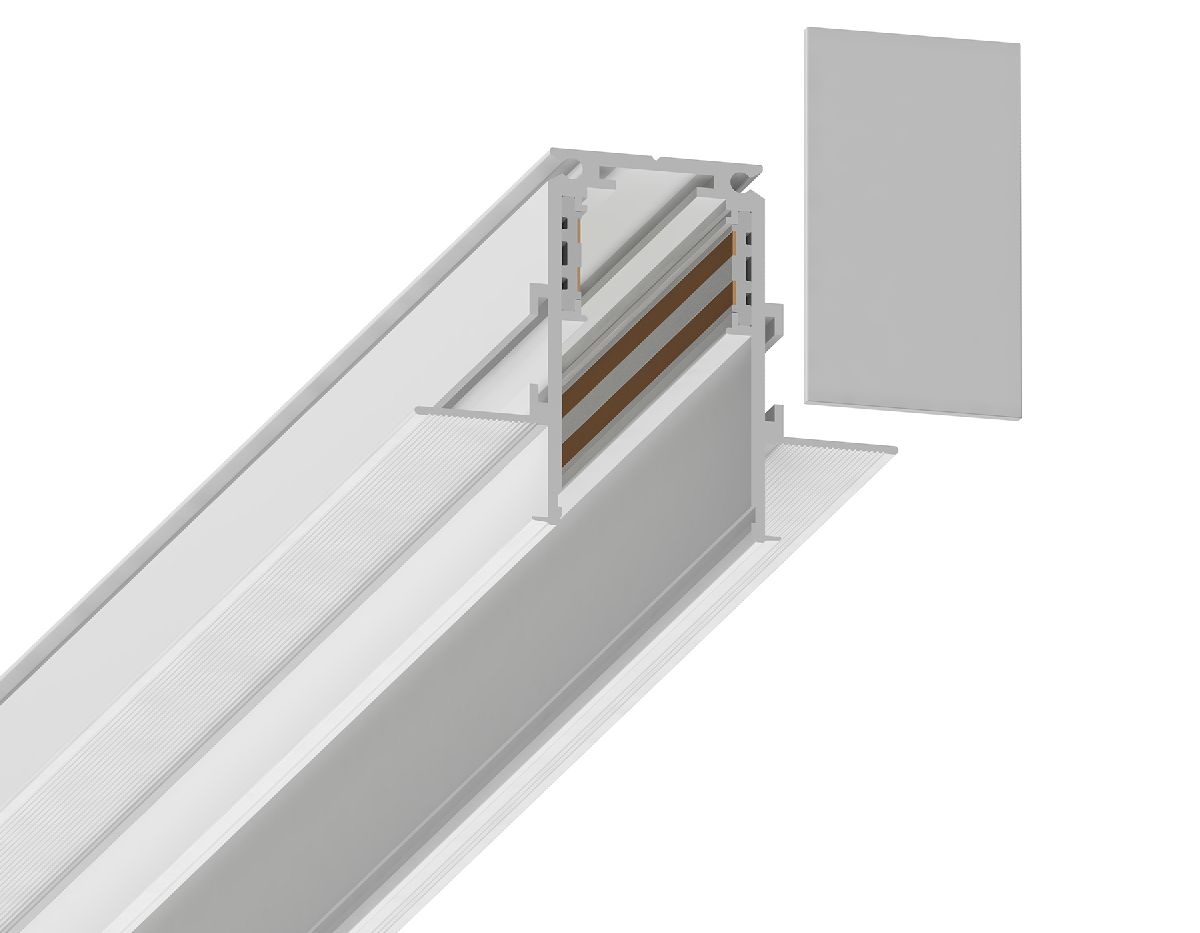 заглушка для встраиваемого шинопровода (2шт.) ambrella light magnetic gl3607