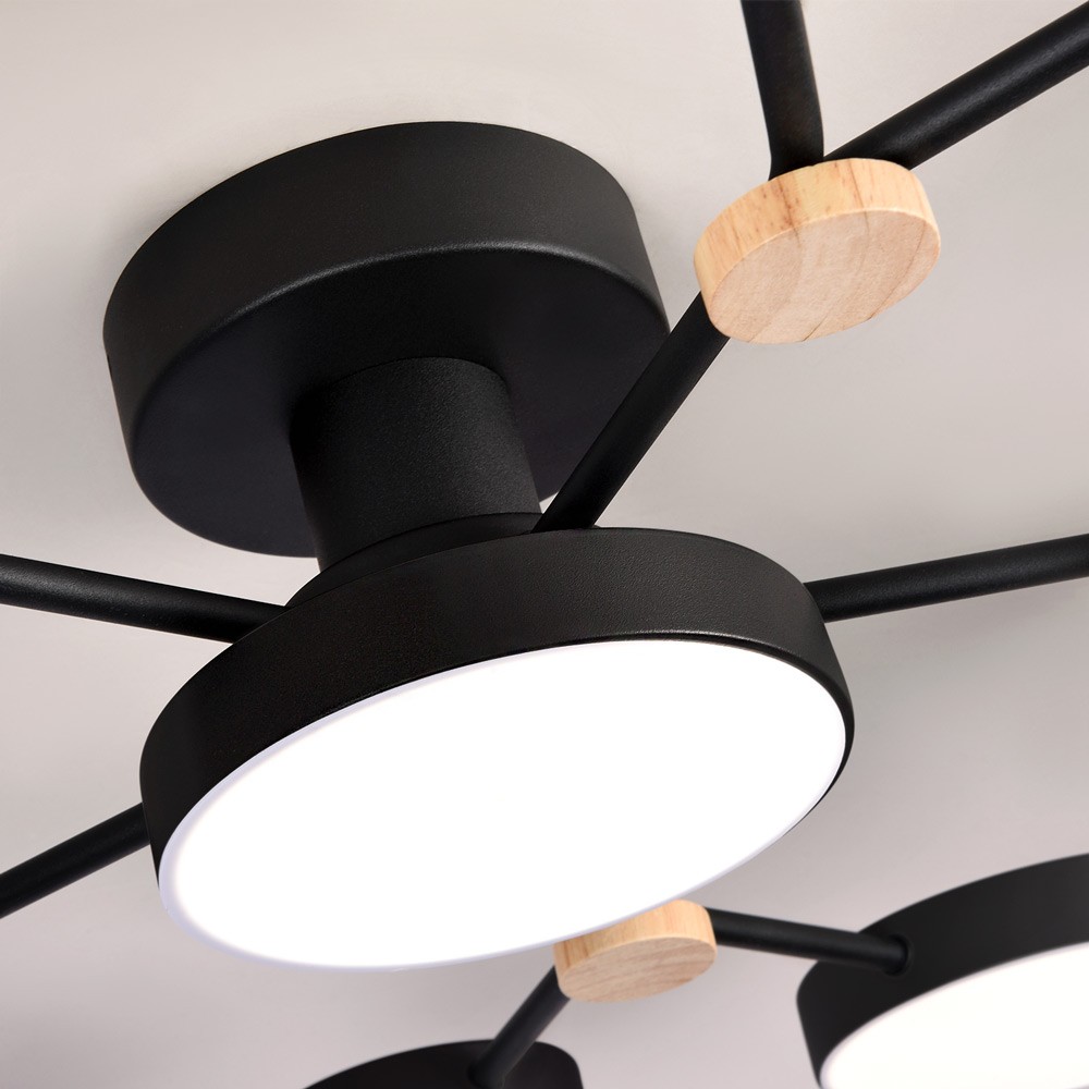 потолочная люстра led4u l3201-700 bk