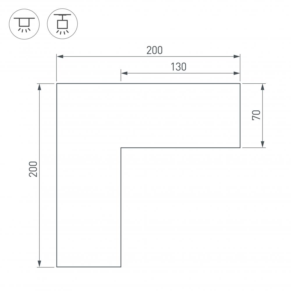 соединитель профиля arlight sl-line 030139