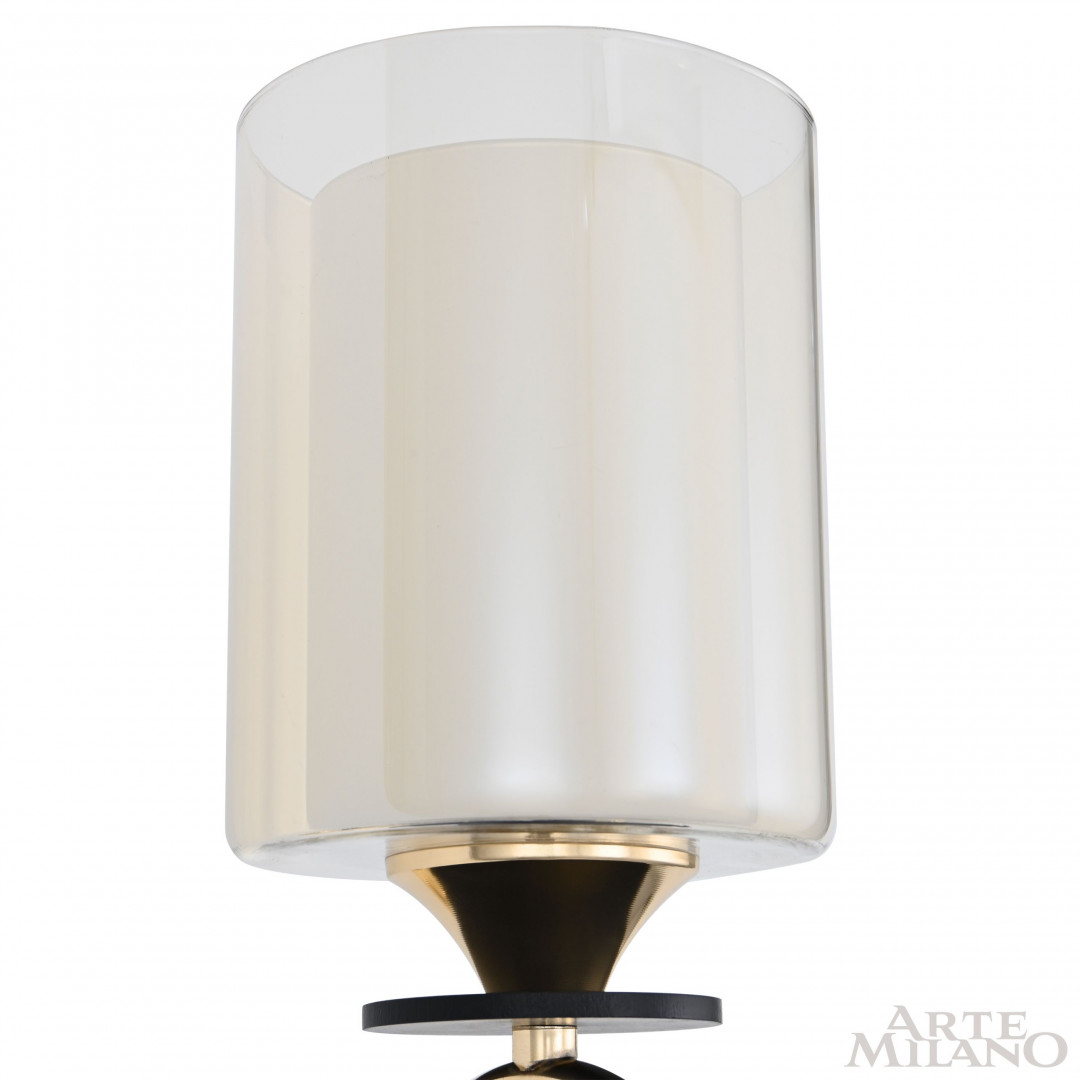 бра arte milano florentia-2237 302237/1w bk/gd