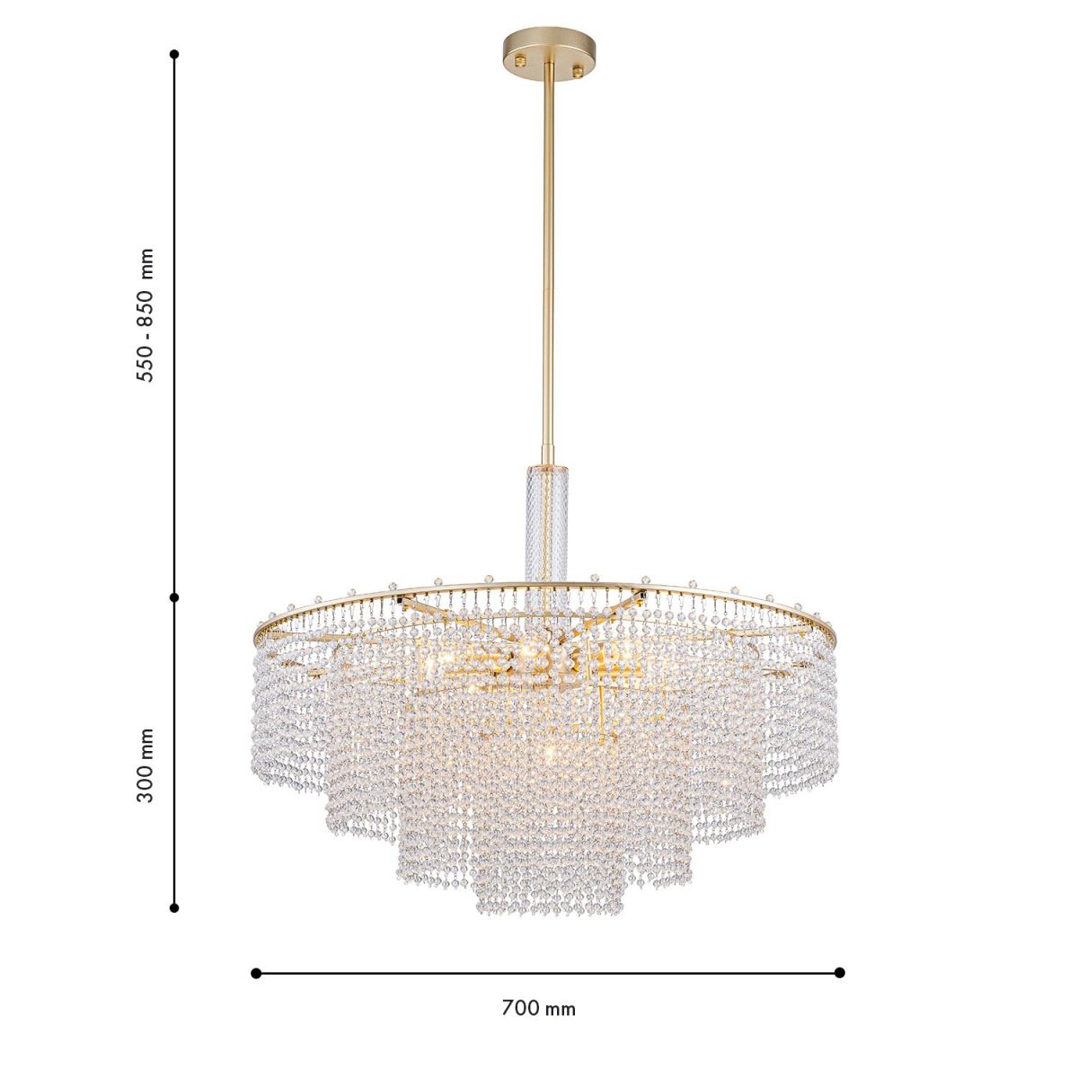 люстра на штанге favourite fringe 4762-9p