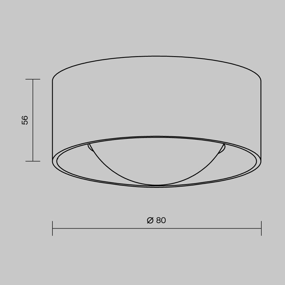 уличный потолочный светильник maytoni lumina o498cl-l7b3k