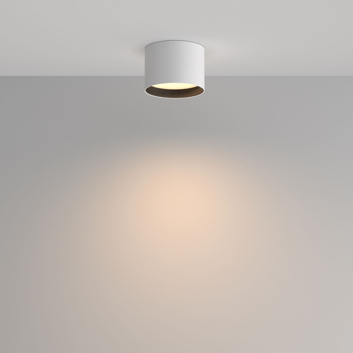 потолочный светильник maytoni technical glare c127cl-l7w3k-w