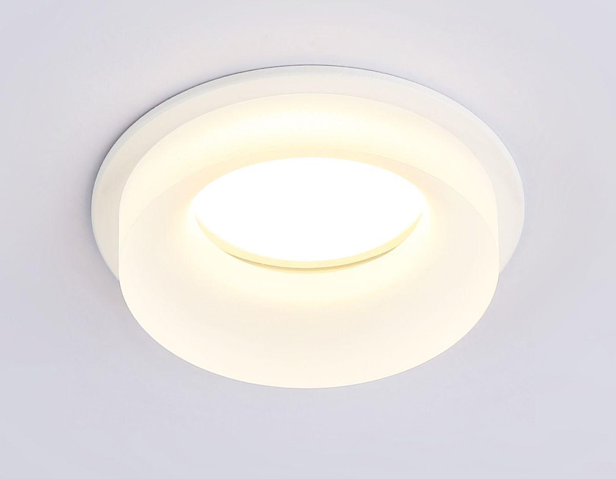 встраиваемый светильник ambrella light techno spot acrylic frost tn1302