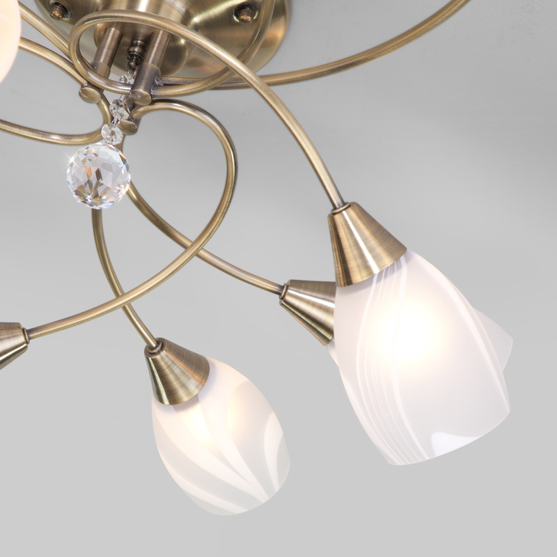 потолочная люстра eurosvet virginia 2275/9 античная бронза