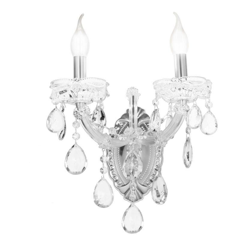 бра lumina deco eliza ldw 7029-2 chr