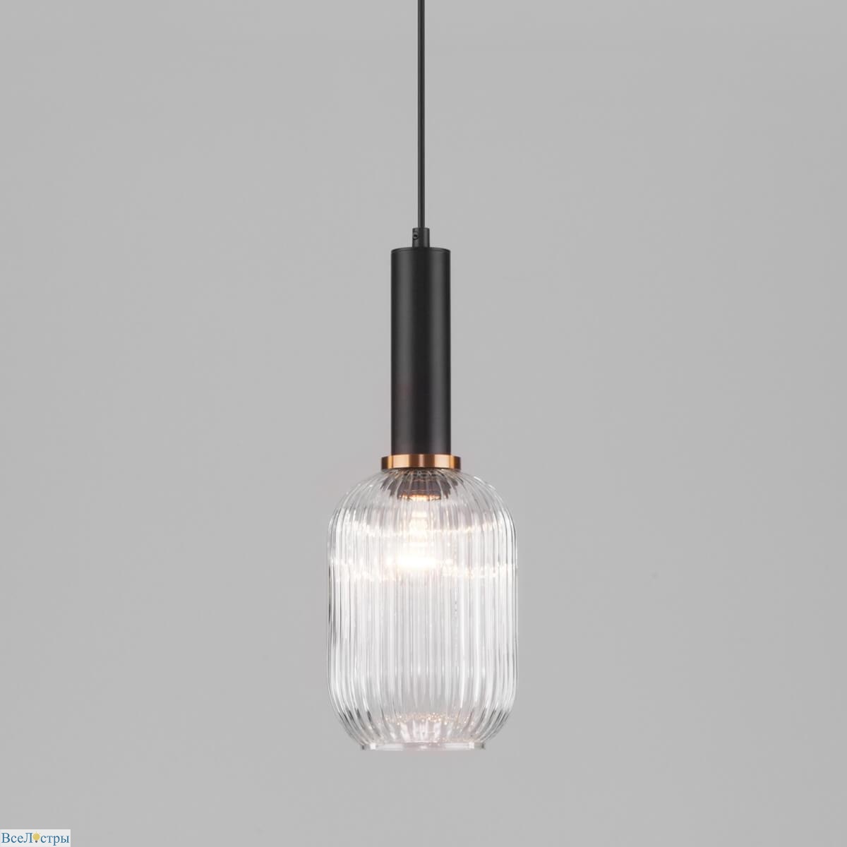 подвесной светильник eurosvet bravo 50181/1 прозрачный
