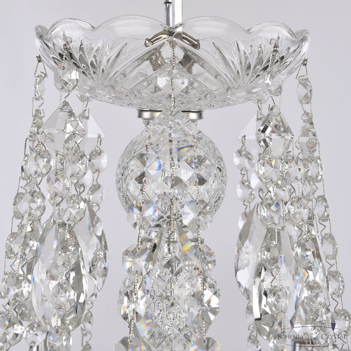 подвесная люстра bohemia ivele crystal 1451/8/160/250 ni