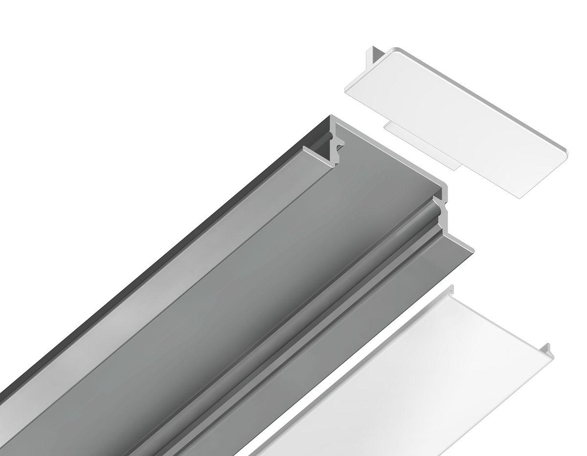 встраиваемый профиль с рассеивателем ambrella illumination gp1200al