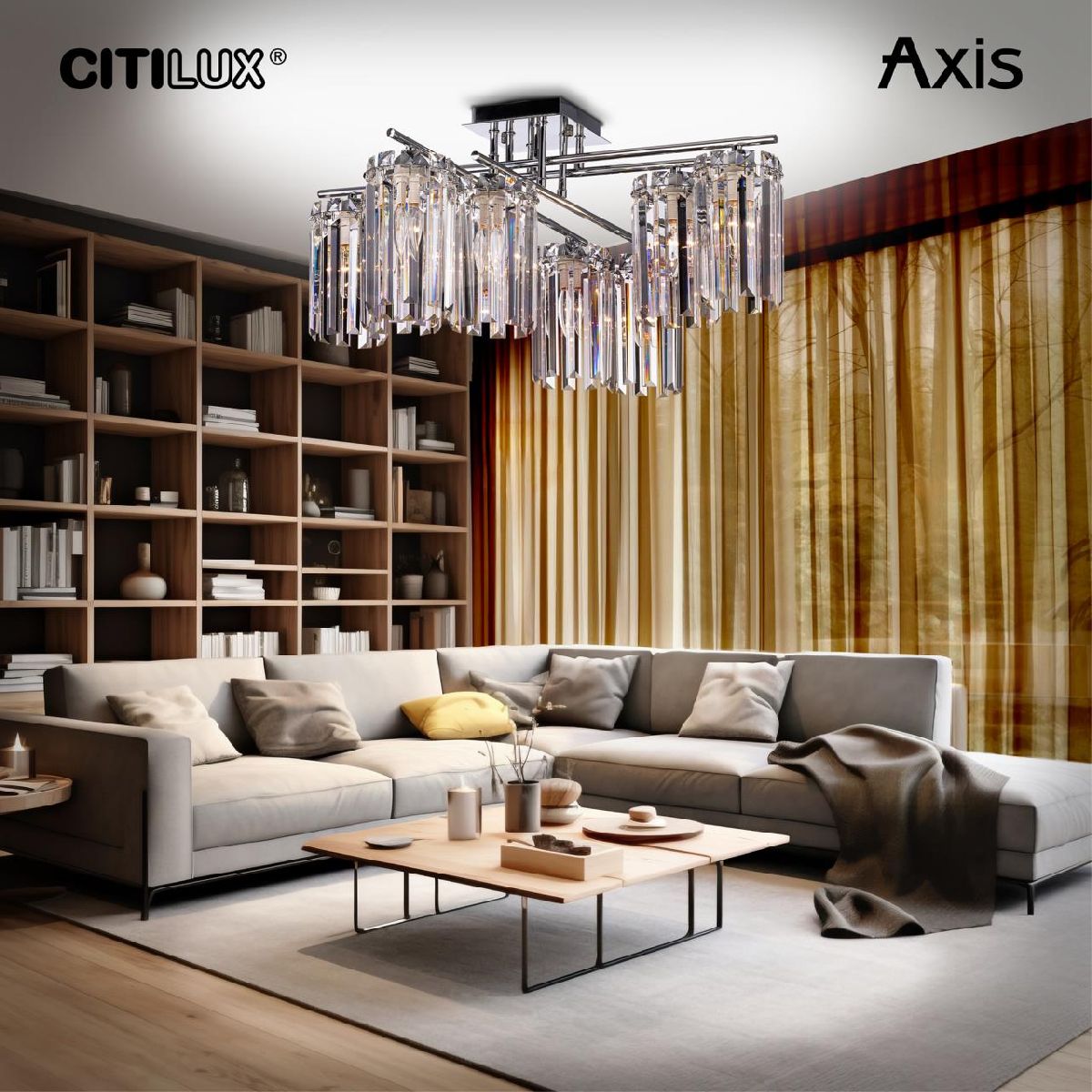 потолочная люстра citilux axis cl313281