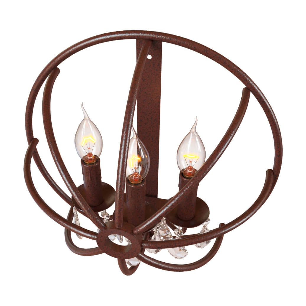 бра loft it foucaults orb crystal loft1897w