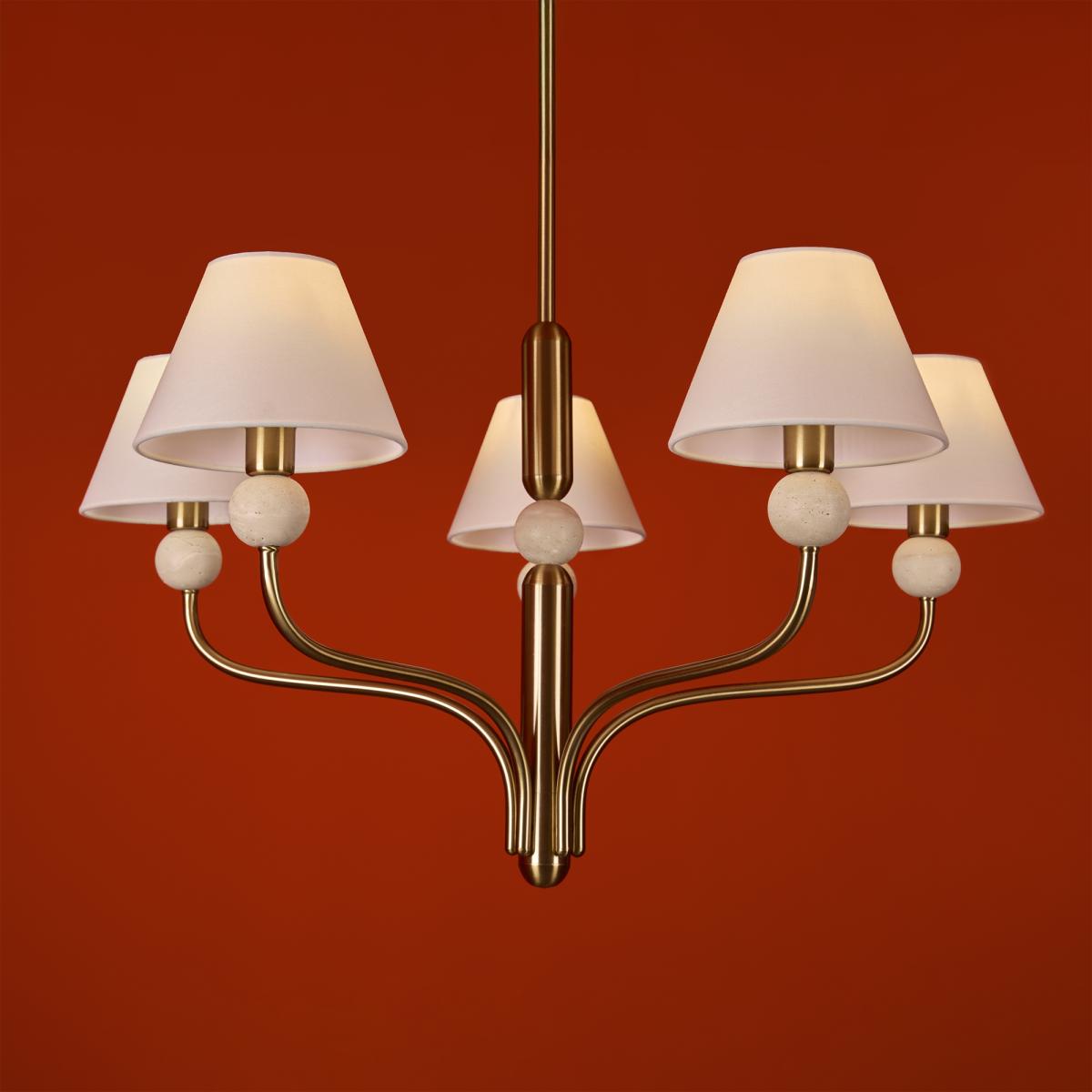 люстра на штанге freya aurelia fr2058pl-05bs