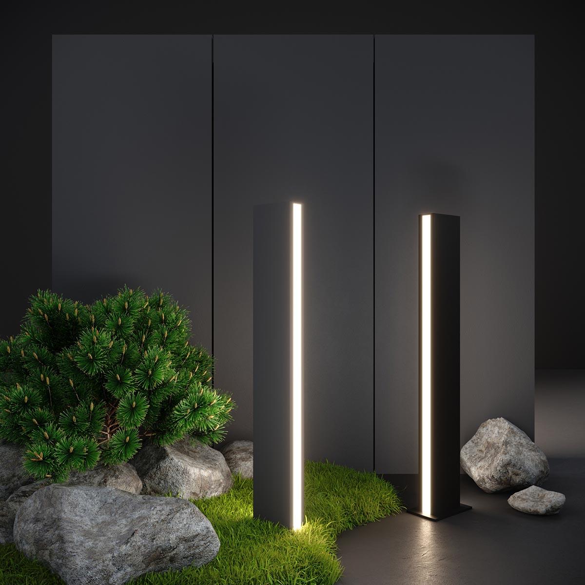 уличный светодиодный светильник elektrostandard 1538 techno led черный 4690389172458
