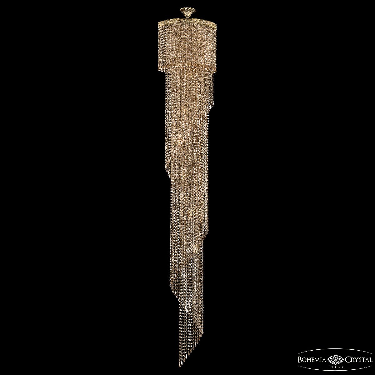каскадная люстра bohemia ivele crystal 83113/45iv-250 g r722