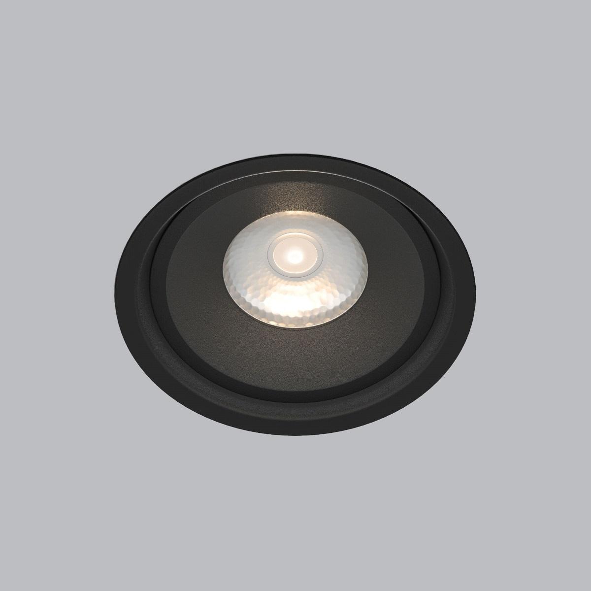 встраиваемый светодиодный светильник elektrostandard slide 25083/led 6w 4200k чёрный a062944