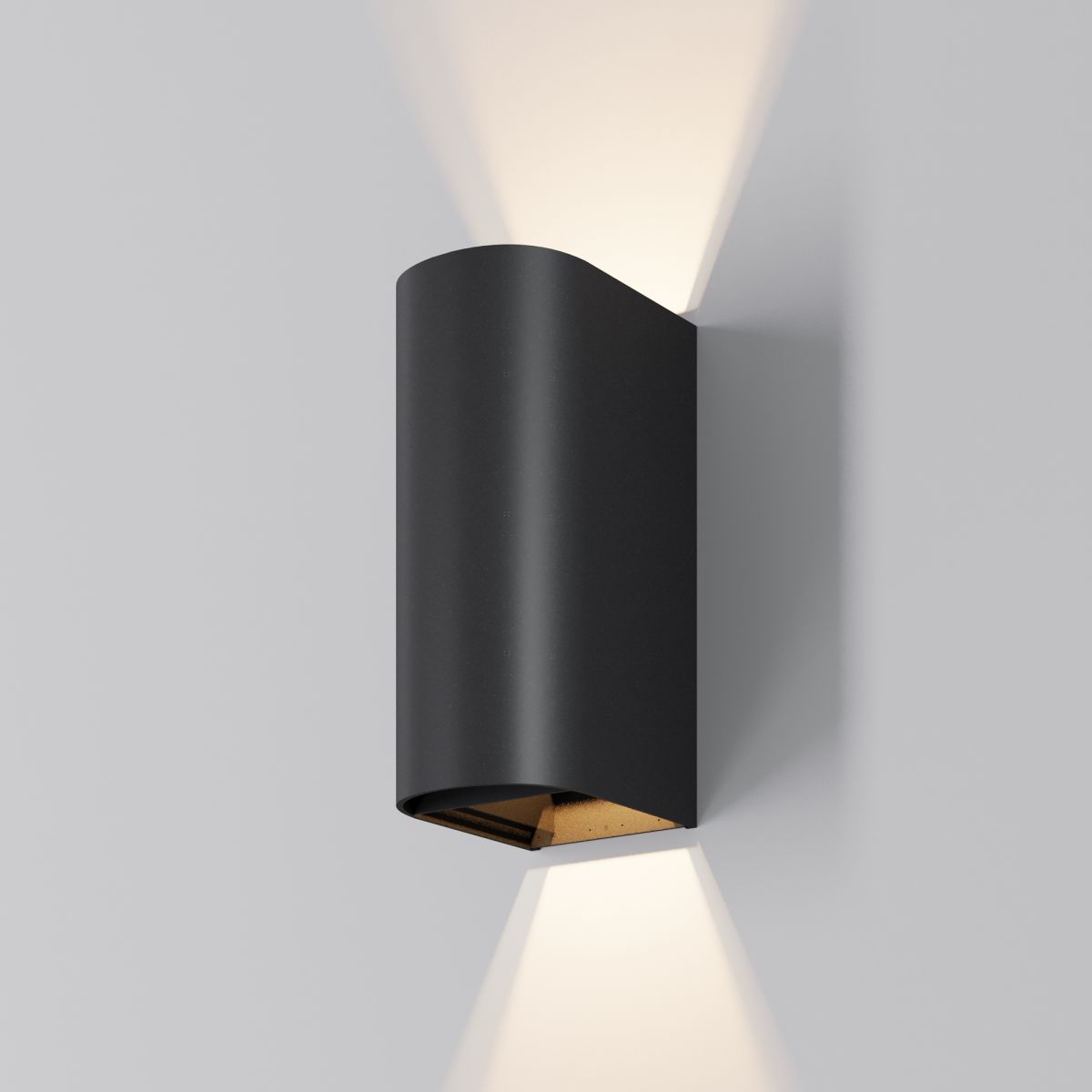 уличный настенный светильник maytoni drape o526wl-l10b3k