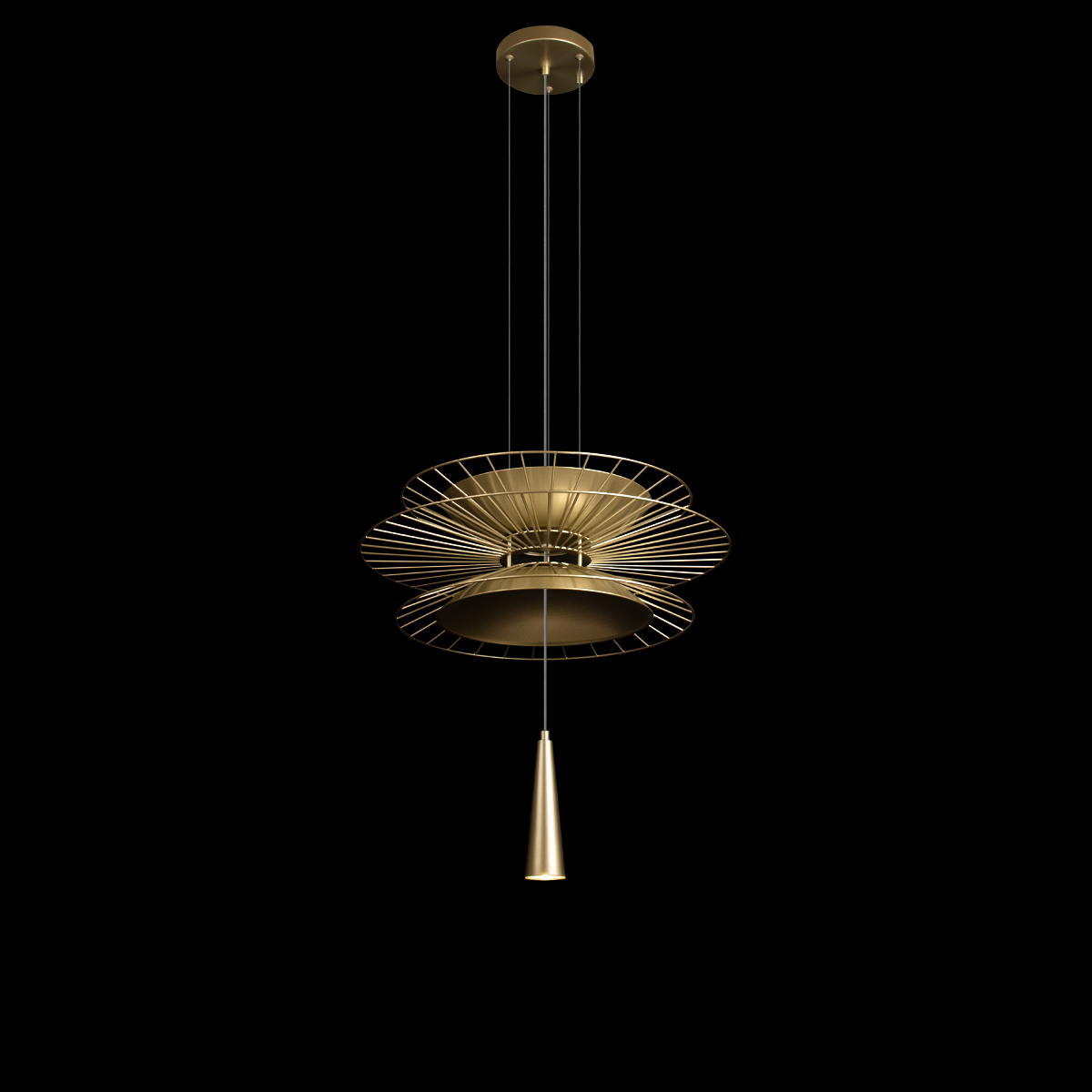 подвесная люстра loft it star 10141b/400 gold