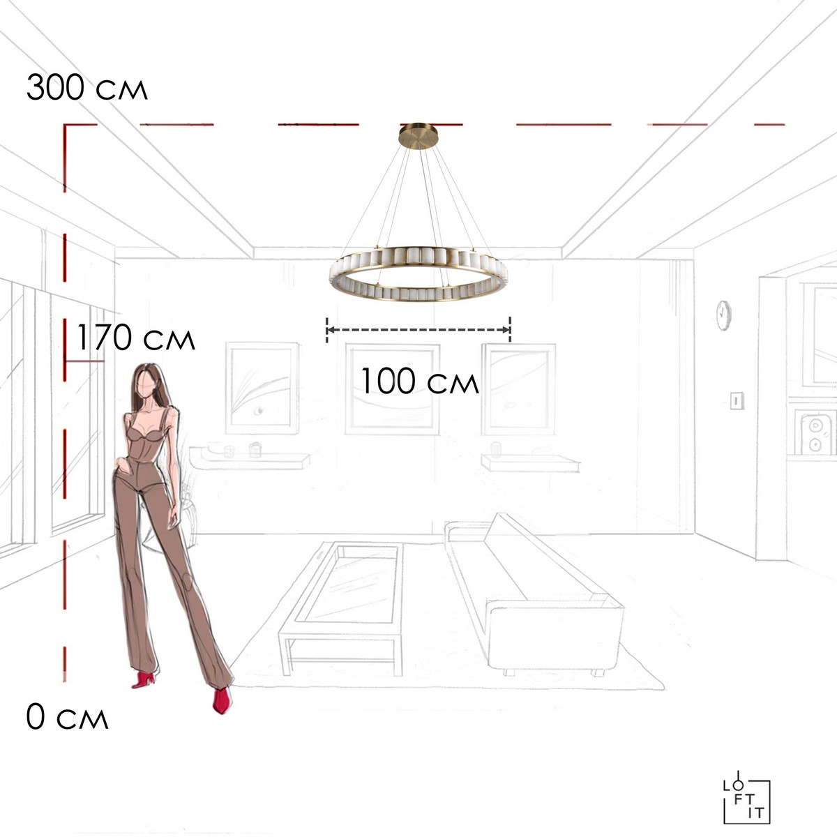 подвесная люстра loft it manhattan 10415/1000