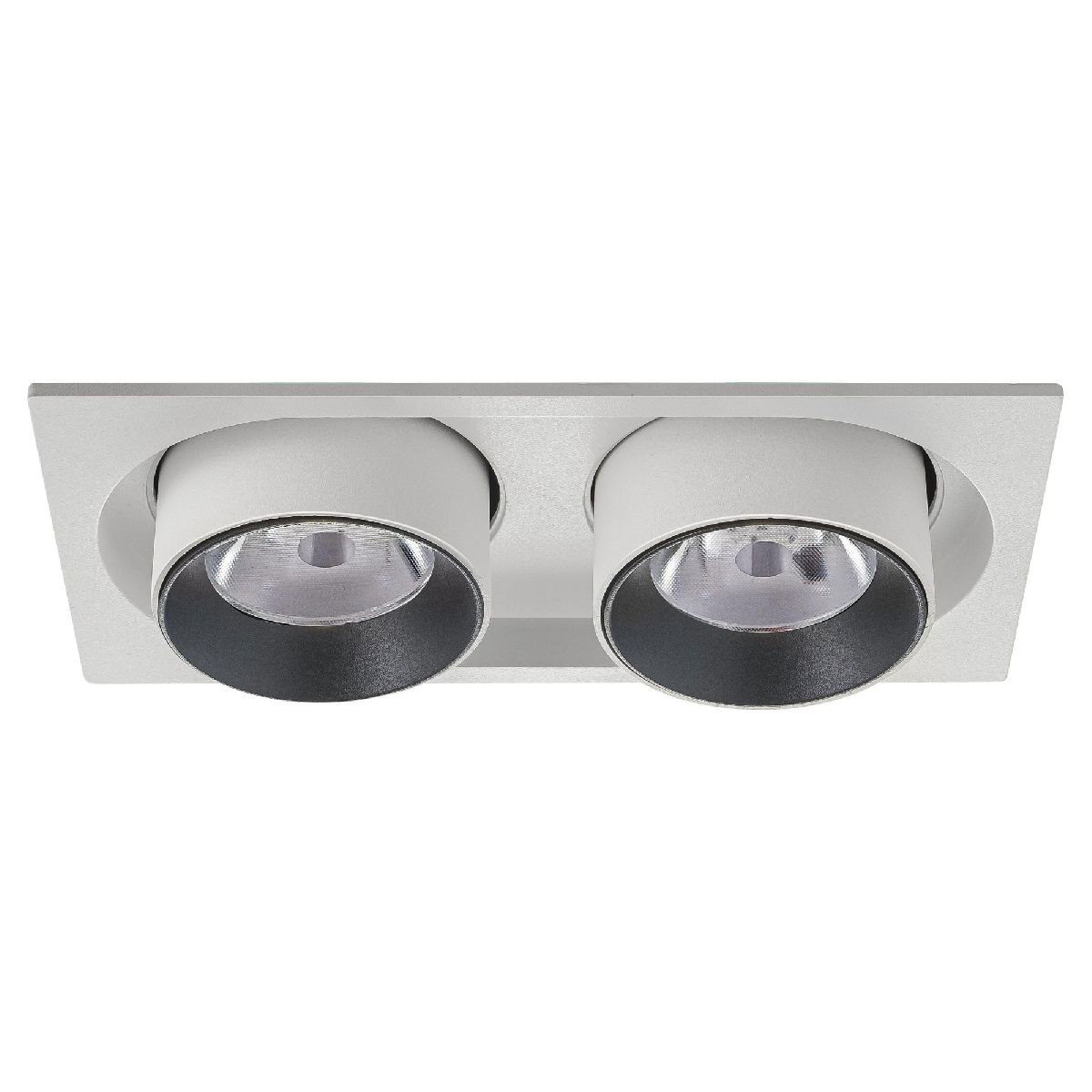 встраиваемый спот am group am334-2 wh+bk
