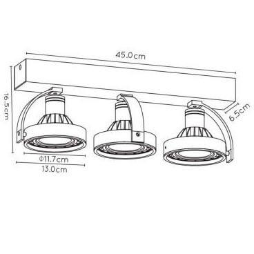 светодиодный спот lucide dorian led 22968/36/30