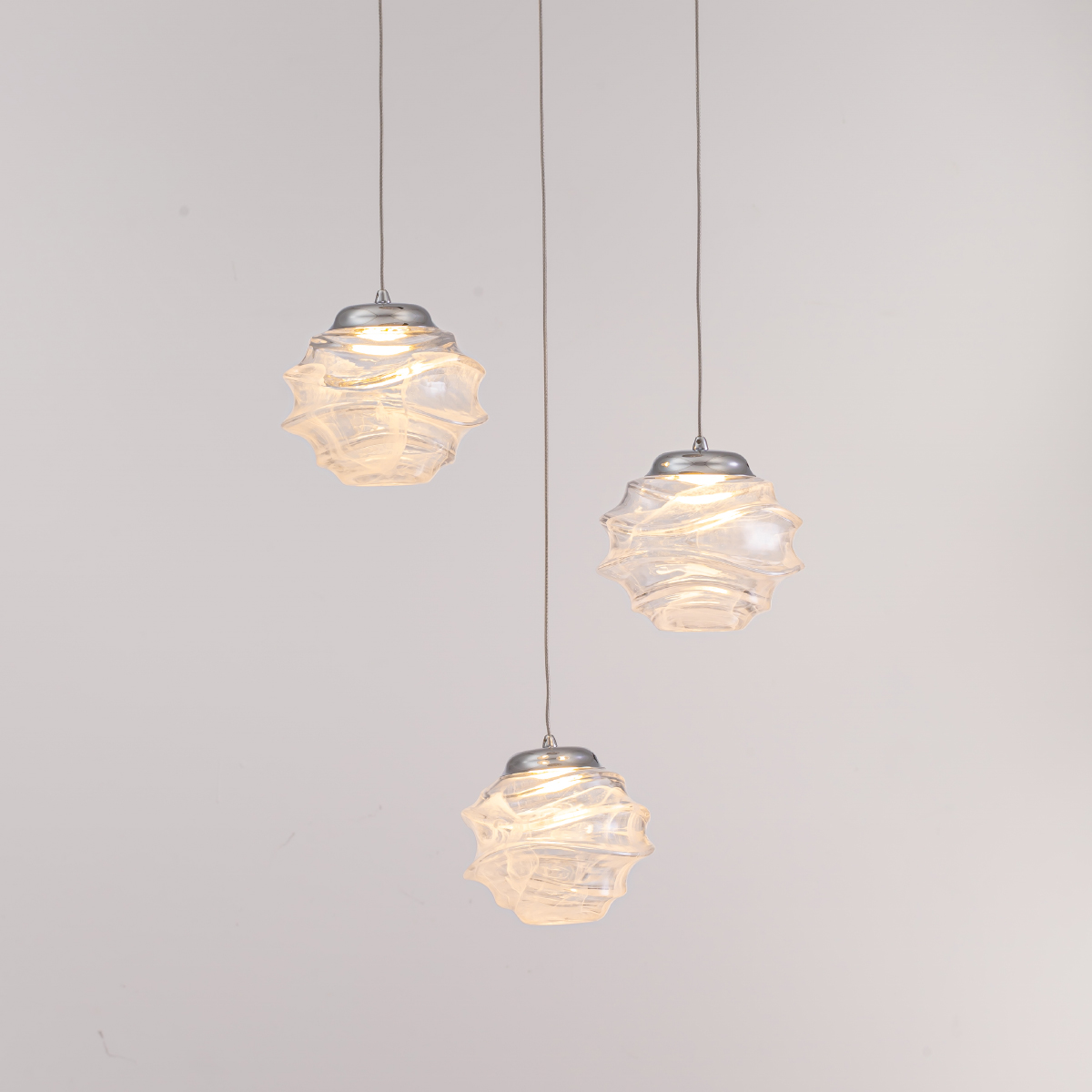 подвесной светильник delight collection md25030003-3a chrome/clear