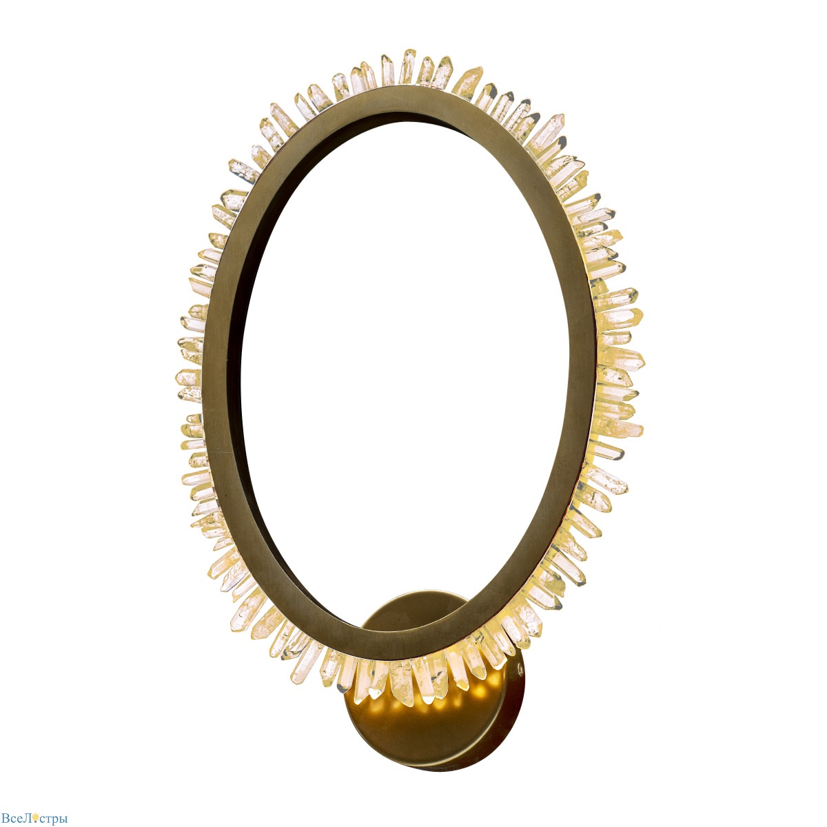 настенный светильник delight collection quartz halo mb20020154-1a satin gold