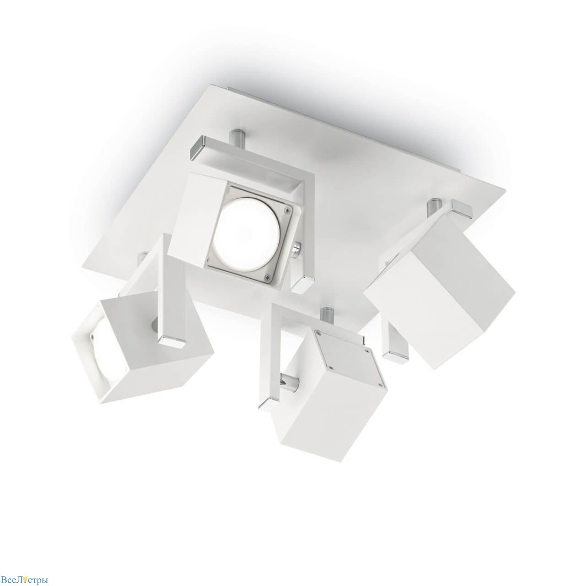 спот ideal lux mouse pl4 bianco 073583