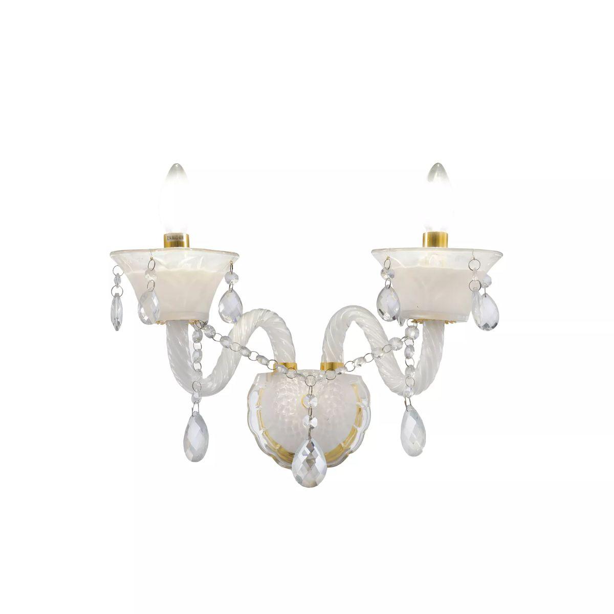 бра lumina deco eliza ldw 7028-2 wt