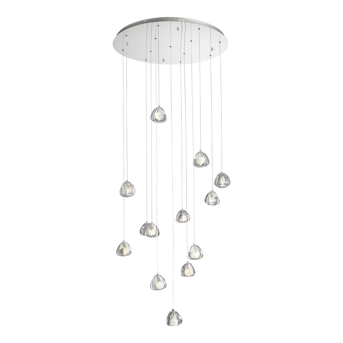 подвесная светодиодная люстра st luce waterfall sl6017.101.13