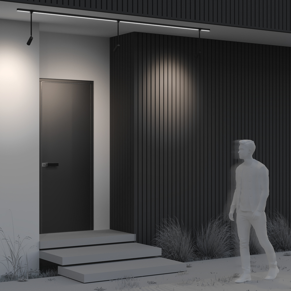 уличный трековый светильник maytoni focus o-tr01-2-p-8wb3k