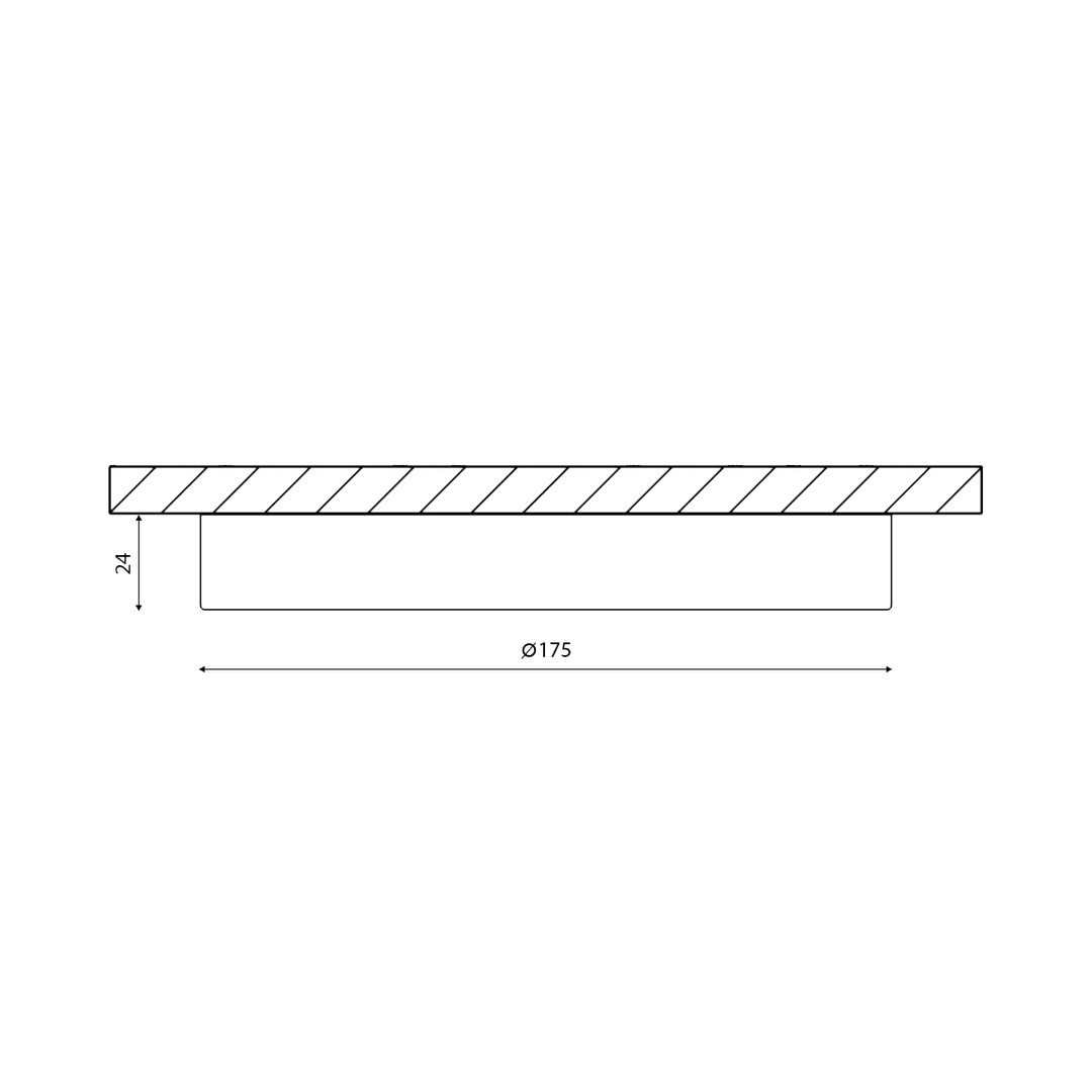 накладной светильник designled kh-r175-15-nw 001861