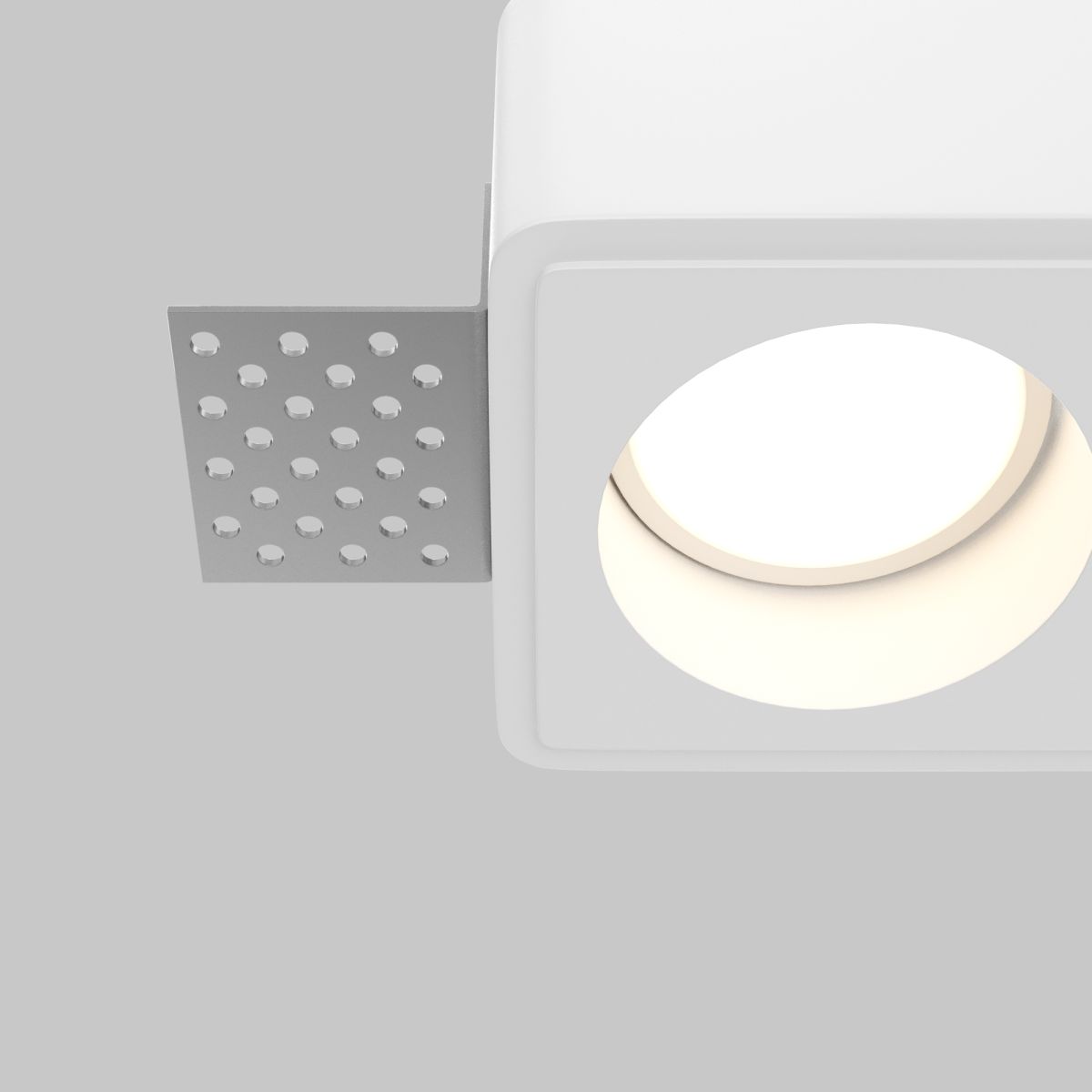 встраиваемый светильник maytoni gyps modern dl123-gu10-02-w