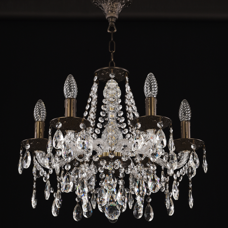 подвесная люстра bohemia ivele crystal al16313/6/165 pd