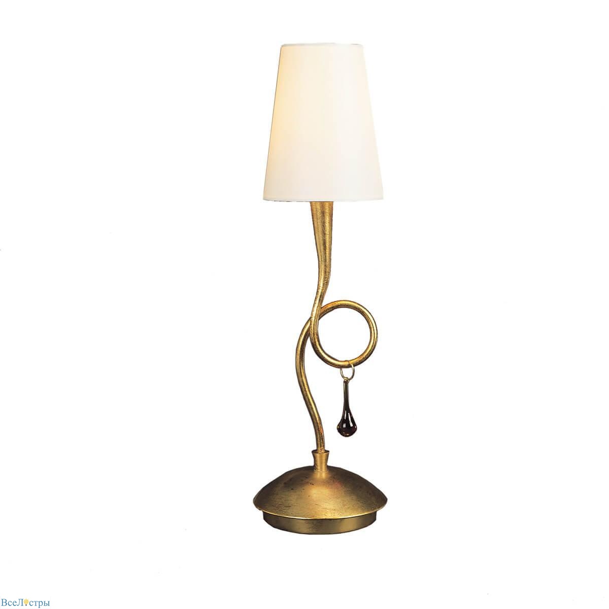 настольная лампа декоративная mantra paola 3545