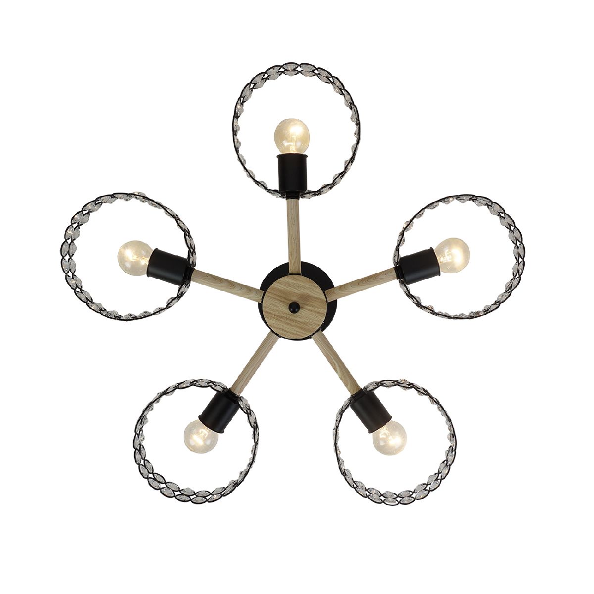люстра на штанге escada banjo 679/5p black