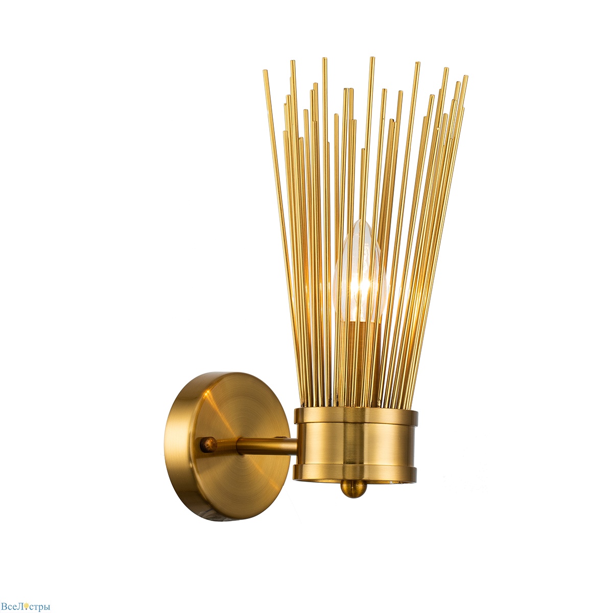 настенный светильник delight collection romeo km1239w-1 brass