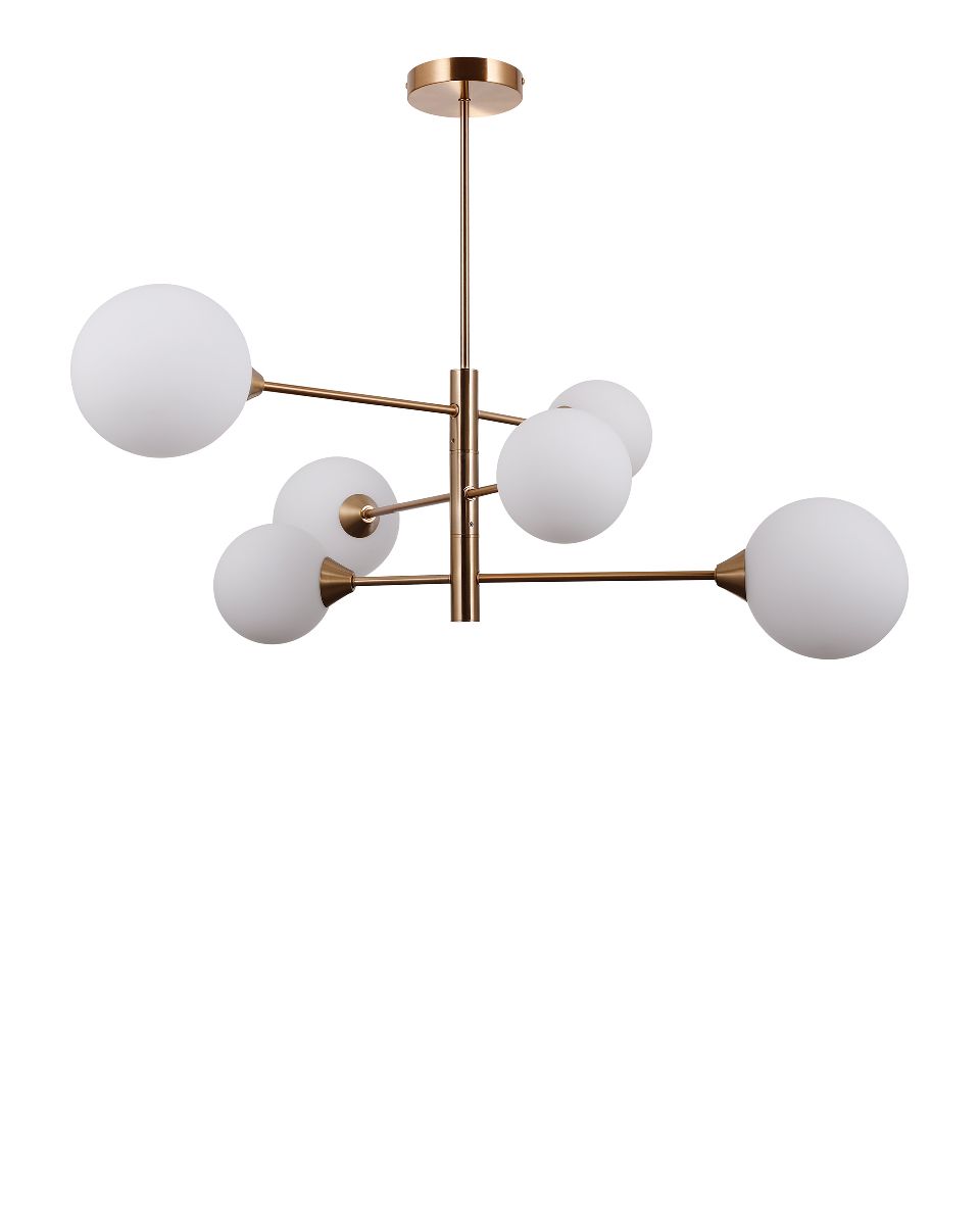люстра на штанге moderli molecule v10838-6p
