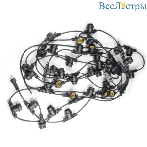 UDL-K120 200/E27/100M IP65 BLACK BELT-LIGHT