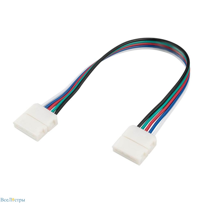 коннектор выводной arlight fix-rgbw-12mm-150mm-x2 (5-pin) 023957