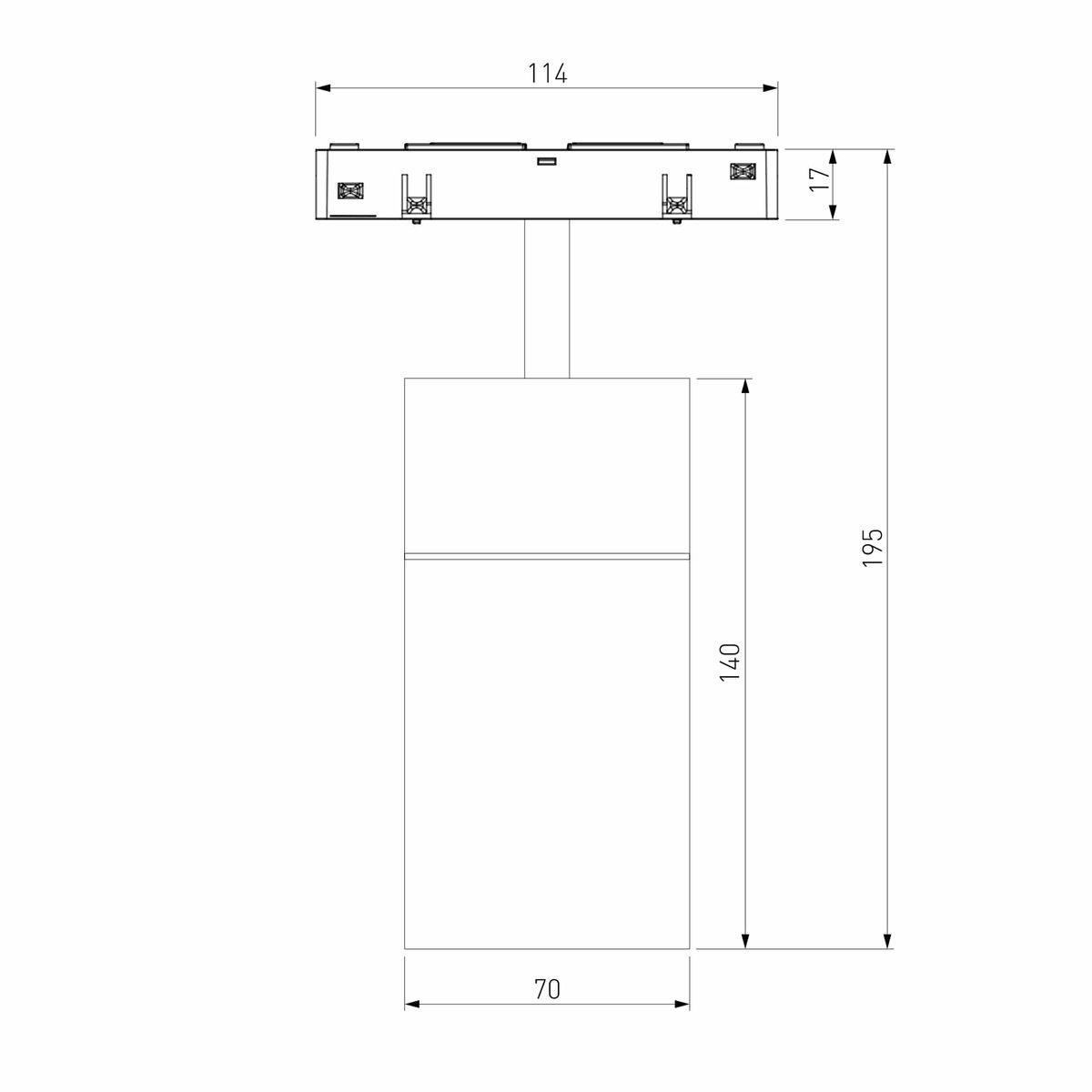 трековый светодиодный светильник elektrostandard slim magnetic comfi 85187/01 a066515