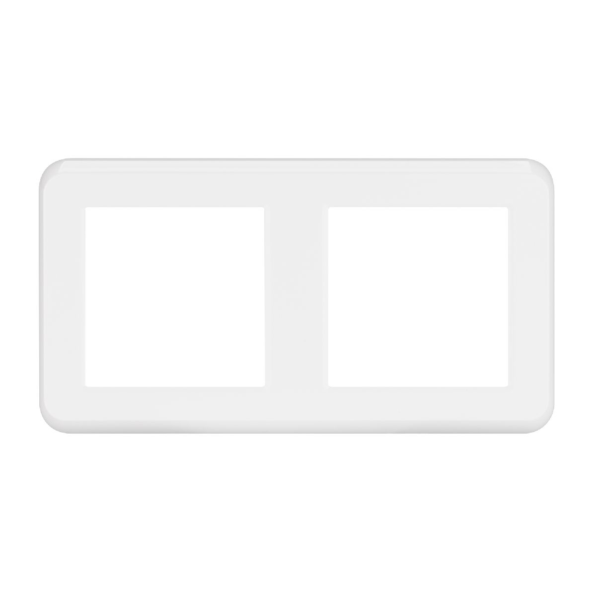 рамка двухместная arlight frm-versa-pl-2-wh 043776