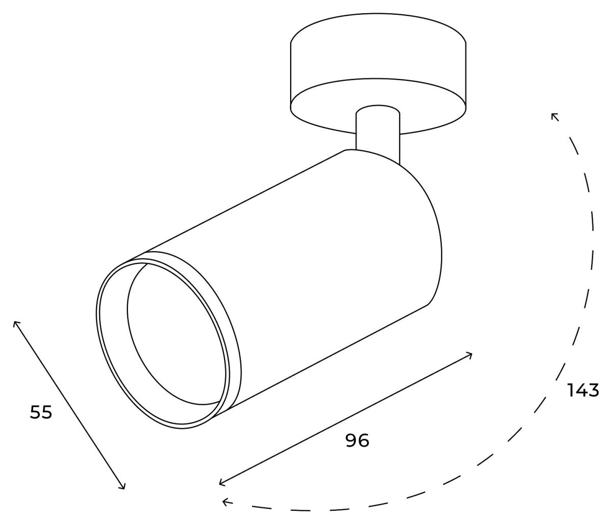 спот hesby lighting focus hsbl_0116