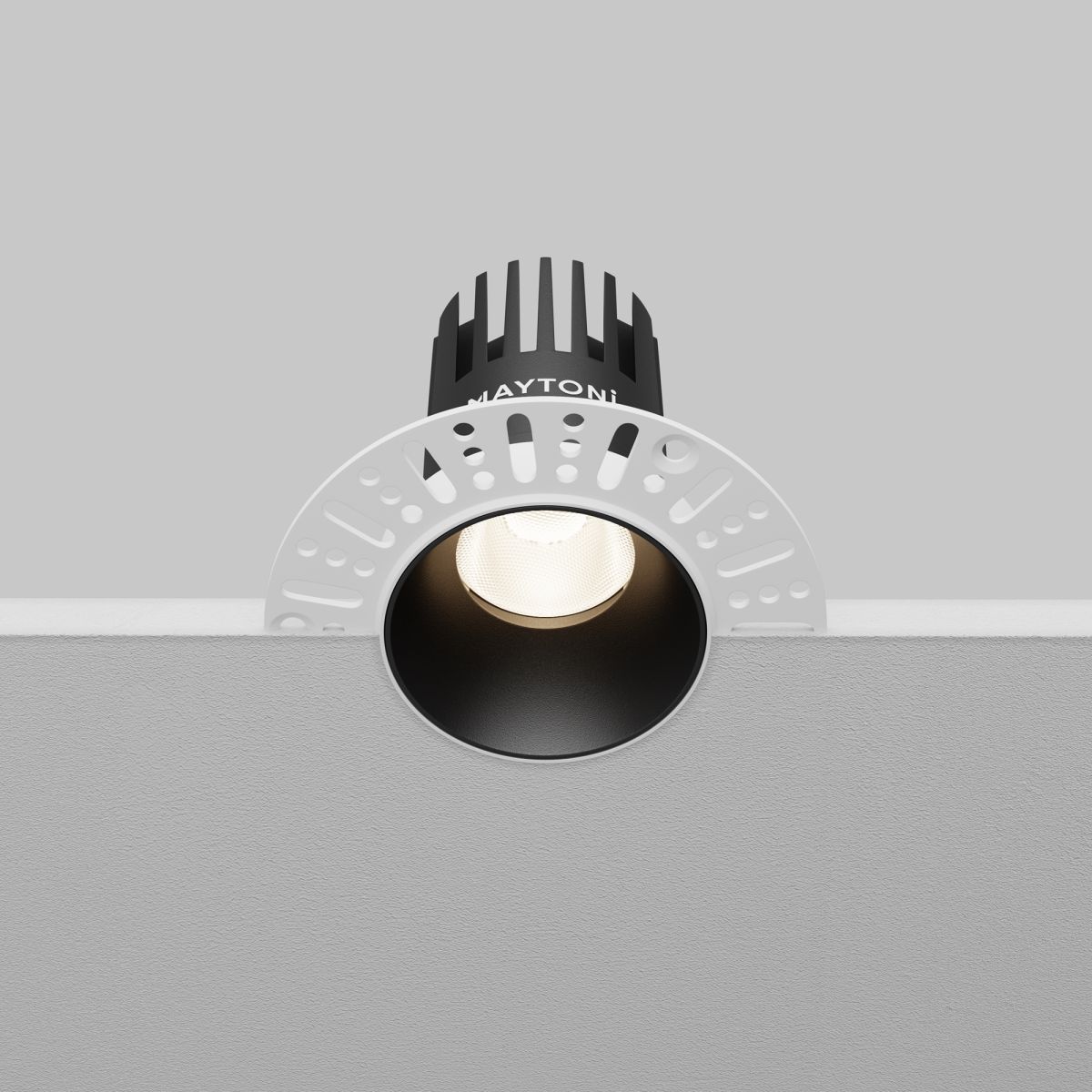 встраиваемый светильник maytoni dip dl119-10w-4k-trs-b