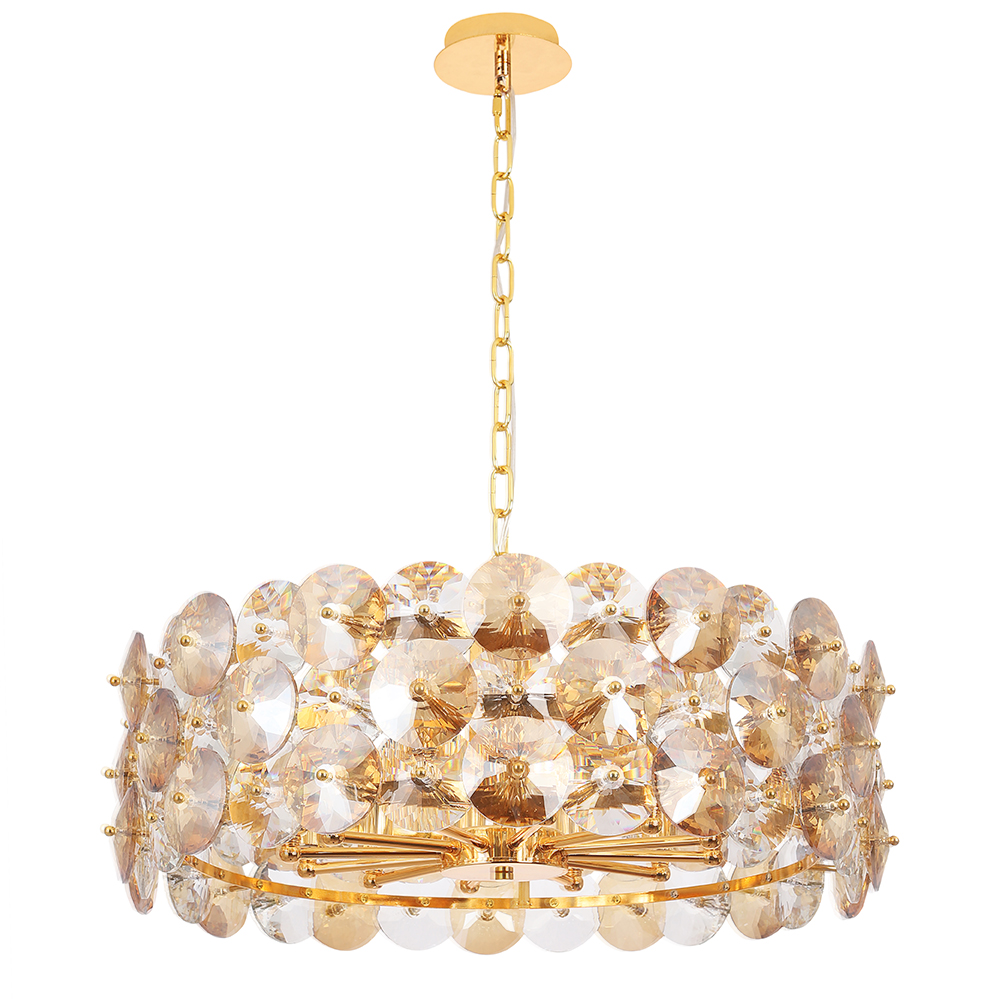 подвесная люстра crystal lux crystal sp12 gold