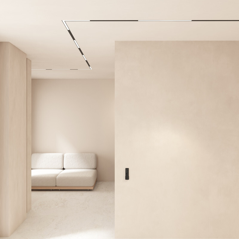 трековый угловой светильник denkirs smart linear zigbee dk8314-bk