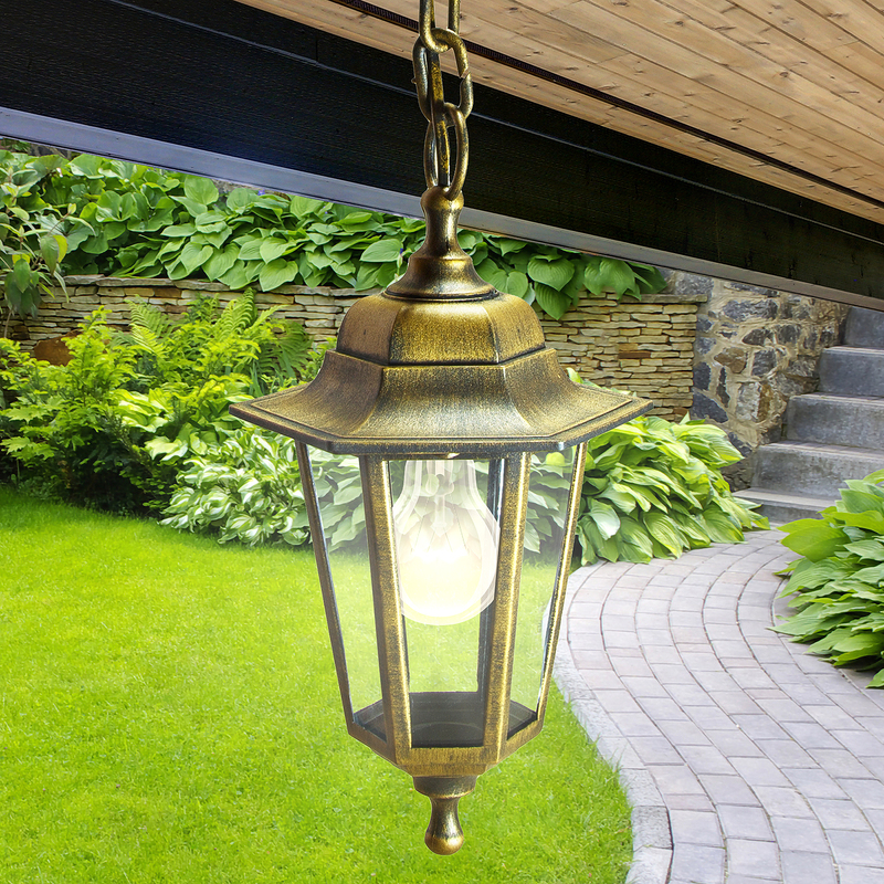 уличный подвесной светильник эра нсу 06-60-001 бронза б0048109