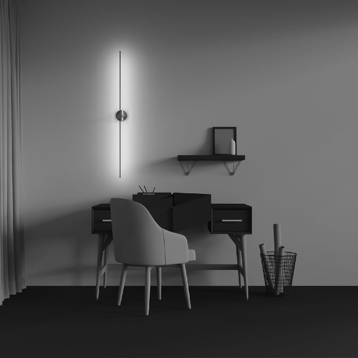 настенный светильник maytoni elegant c084wl-l18bs2.7k