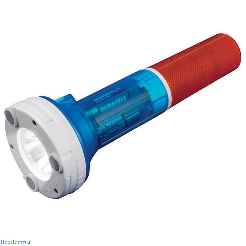 автомобильный светодиодный фонарь uniel от батареек 220х81,5 80 лм p-at031-bb amber-blue 05143