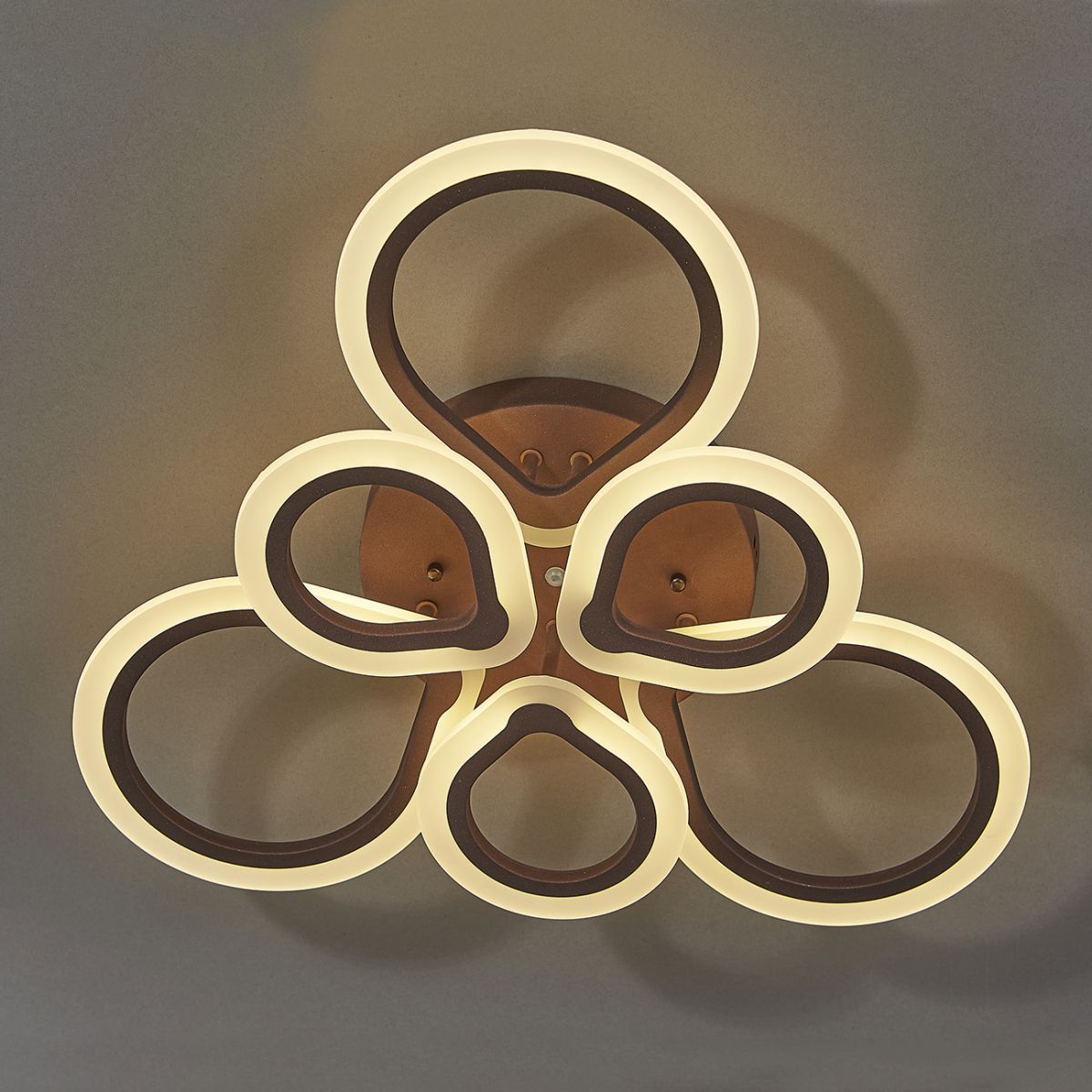 потолочный светильник escada molly 10221/6led coffee 75w