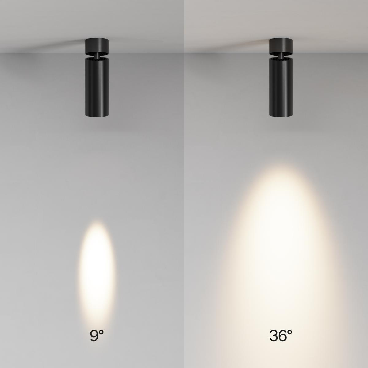 спот maytoni technical focus led c055cl-l12w3k-ss-b